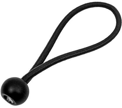 Bishop Black Ball Loop Bungee Cords for Tarpaulins Tie Down (50, 100mm (4in))