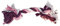 Croci Seil mit 2 Knoten, Rosa/Violett, L / 30 cm