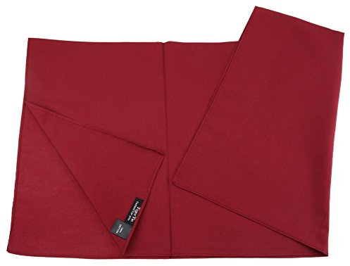 TigerTie Damen Nickituch Halstuch in bordeaux einfarbig Uni - Tuchgröße 60 x 60 cm - 100% Baumwolle