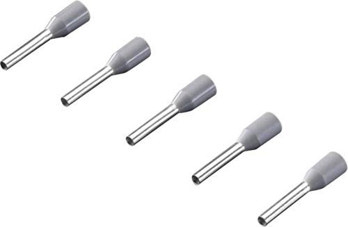 Rittal AS 4050.731 Endstück, einfach, 0,75 mm² x 8 mm, teilweise isoliert, grau, 500 Stück
