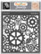 CrafTreat Craft Steampunk Stencils - Gears Stencil (15 cm x 15 cm) Reusable Stencils for Painting on Wood, Canvas, Paper, Fabric, Floor, Wall and Tiles DIY Art and Craft Stencils