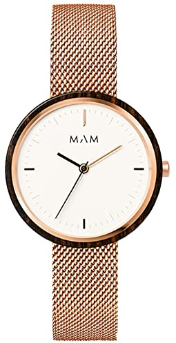 Mam relojes Plano Womens Analogue Japanese Quartz Watch with Stainless Steel Bracelet 664