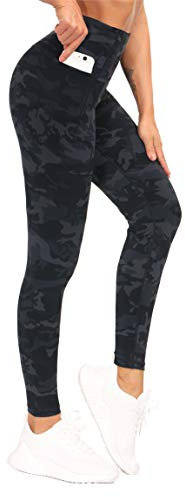 THE GYM PEOPLE Damen Sport Leggings, High Waist Leggings mit Bauchkontrolle, Lange Sporthose Fitnesshose Yoga Leggings für Damen Laufen, Wandern
