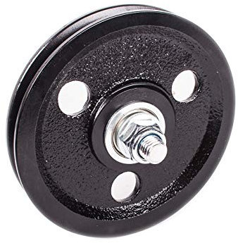 Seilrolle mit Bolzen Grauguss Ø 140 mm für Seil Ø 6 mm GuBstahl, Traglast 300 kg