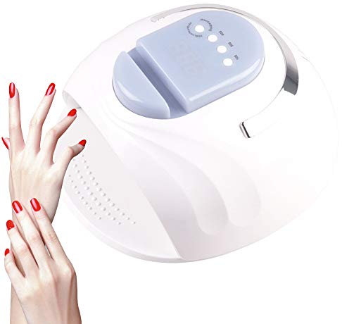 Nail Polish Led Dryer, Phototherapy Machine with Mobile Phone Holder for Gel Nail Polish Nail Dryer Curing Lamp USB Plug Carry Convenient (Blue)