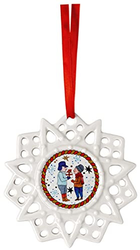 Rosenthal Schmuckstern, Weihnachtsstern, Porzellan, Hängend, Schneeflocke
