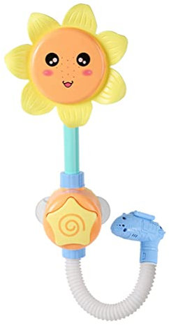 Jouet de bain pour bébé - Pommeau de douche - Pompe à eau - Bec verseur - Jouet de bain avec ventouse - Spray d'eau - Jouet pour enfants garçons et filles