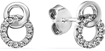 FAVS Damen-Ohrstecker 925er Silber 28 Zirkonia One Size 88385594