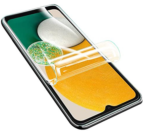 Protector de pantalla de película de hidrogel para Samsung Galaxy A14 5G 4G, película protectora de TPU suave transparente de 2 piezas (NO cristal templado) [HD transparente] [Alta sensibilidad]