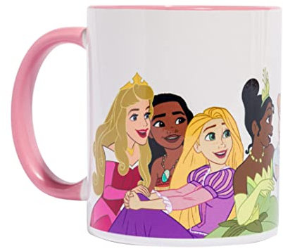 Pyramid International Disney Princess Pink Handle Mug, Ceramic, Mug, 312ml