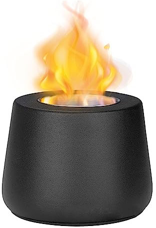 Chimenea de Mesa,Chimenea Portátil de Bioetanol,Chimenea Bioetanol Mesa Interior,Chimenea Etanol Sin Humo,Quemador de Bioetano con Tazas de combustión,Chimenea Etanol para Balcón y Dormitorio
