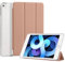 4UBonlife Coque pour iPad Mini 3 2 1 Génération 7,9 Pouces 2014 2013 2012, Housse Étui de Protection Légère Coque Arrière en PC Rigide Translucide Givré pour Apple iPad Mini 7,9 Pouces，Or Rose