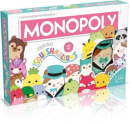 Monopoly - Squishmallows (EN) (WIN0652), Schwarz