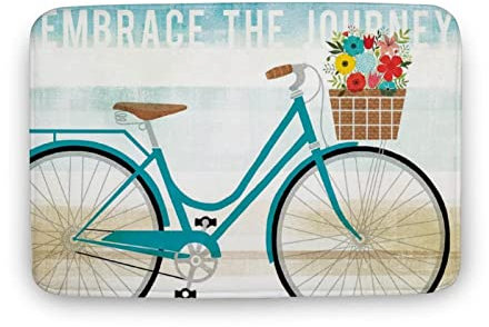 Embrace The Journey Welcome Fußmatte für drinnen und draußen, Bauernhaus, Eingangsteppich, Einweihungsdekoration, Zuhause, Küche, Boden, Haustür, Matten, 40,6 x 61 cm