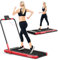 COSTWAY 2 in 1 Laufband klappbar 2,25HP, Walking Pad unter dem Schreibtisch mit APP, Bluetooth und Fernbedienung, 1-12 km/h, Laufband für Zuhause