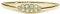 Fossil Damen Ring, All Stacked Up Gold-Tone Edelstahl Stack Ring