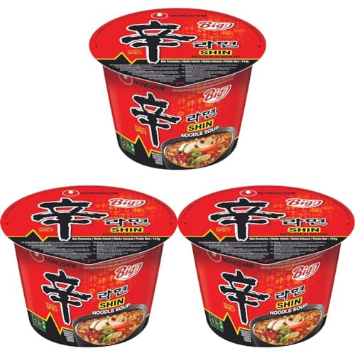 NONGSHIM - Instant Nudeln Big Bowl Shin - (1 X 114 GR) (Packung mit 3)