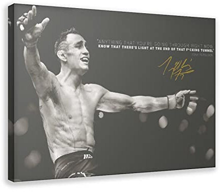 RIKCAT Tony Ferguson, Boxer, 1 Leinwand-Poster, Wandkunst, Dekor, Bild, Gemälde für Wohnzimmer, Schlafzimmer, Dekoration, Rahmen-Stil, 40 x 60 cm