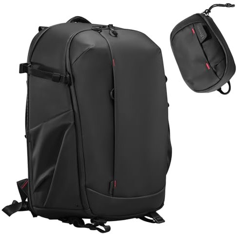 ULANZI BP09 Traker Camera Backpack 22 L Versatile Camera Travel Bag Quick Access Well Organized, Black