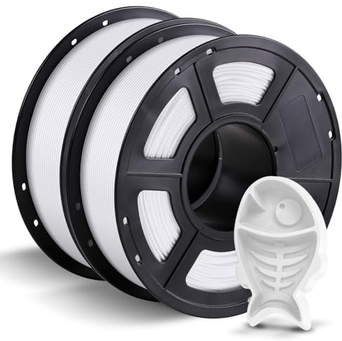 ANYCUBIC PETG Filament 1,75 mm, 2kg Weiß 3D-Druck-Filament für 3D-Drucker, Maßgenauigkeit +/- 0,02 mm, Vakuumverpackung, Ordentliche Spule