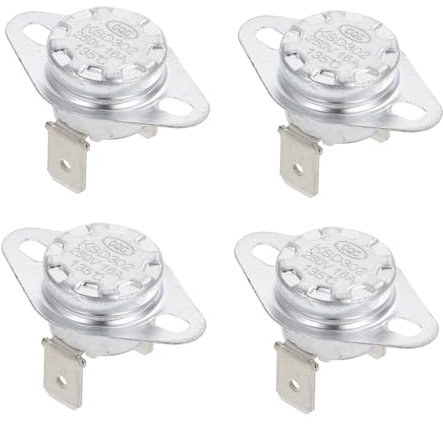 HEMOTON Termostato Ksd302 16a 250v Ceramico Per Controllo Temperatura Normalmente Chiuso Per e Caffettiera Set Da 4 Pezzi