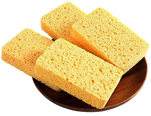 QTANZIQI Esponja de Cocina Floral ecológica: Accesorio sostenible para Lavar Platos para el hogar