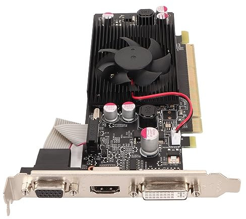 Zunate Grafikkarte, GT210 1G DDR2 64bit, NVIDIA GF218, 16 Shader, 1 GB DDR2, 266 MHz, DVI, VGA, HDMI, PCI Express X16 2.0, für Desktop, DirectX10.1 Gaming
