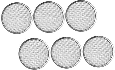 Garneck 6pcs Stainless Steel Sprout Cover Sprouting Canning Jars Lids Mason Jar Mesh Lid Jar Grow Cover Sprouts Jar Filter Lids Mesh Lid for Mason Jar Sprouting Jar Cap Jar Mesh Strainer