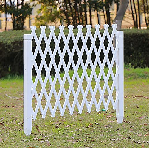 Gartenzaun – Teleskop-Raumteilerzaun, einziehbarer Holzzaun für den Außenbereich, einfach zu installierender Garten-Sichtschutzzaun, Haustier-Trennzaun/Rattan-Spalier zum Klettern von Pflanzen (200 x