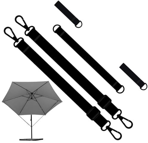 Wind Safety Secure Straps For Securing Parasol, Wind Protection For Cantilever Parasols, Parasol Holder, Patio Umbrella Strap, Adjustable Parasol Straps, Umbrella Tie Strap Umbrella Secure Straps