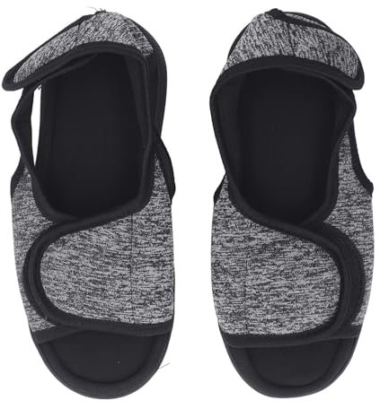 RUIXIA Chaussure de Postopératoire Chaussure Bout Ouvert pour Pied Blessé Chaussure Ouverture Large pour Le Pied Gonflés ou Plâtrés Chaussure Ajustable par Attache Auto-adhésive