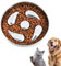 Gamelle Anti Glouton Chien, 20oz Bol à Alimentation Lente Chien Mangeoire Nourriture en Acier Inoxydable avec Base en Silicone Antidérapante pour Chiens de Petite et Moyenne Taille