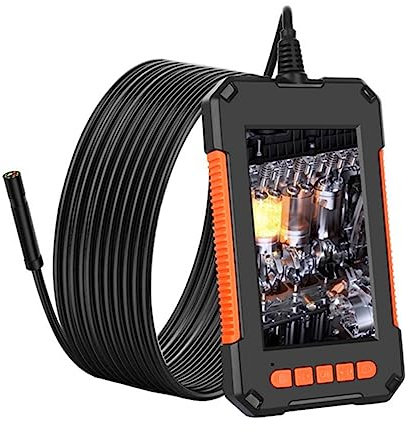 ULTECHNOVO 1080p Hd Fahrzeug Inspektionskamera Mit 10m Festem Kabel Ip67 Integrierter Bildschirm 8 Verstellbare Led Leuchten Handgerät Für Rohr Und Klimaanlagenprüfung