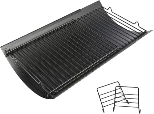 GFTIME Bandeja de carbón de leña ajustable de 60 a 90 cm, para barbacoas Chargriller 5050 5072 5650 1224 1324 2121 2222 2123 E1224 barbacoa de carbón vegetal Oklahoma Joe's Royal Gourmet