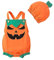 MNSWR Neugeboren Kinder Halloween kostüm Kind kinderkostüme Niedlich Kürbis Drucken Baby Mädchen Jungs Spielanzug Langarm Brief Strampler Bodysuit Tops Hosen Hut Outfits Kleider Set für 018 Monaten Ha