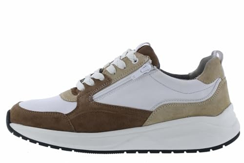 Sioux Herren Tassulio Sneaker, Palude Weiss Beige, 42.5 EU Weit