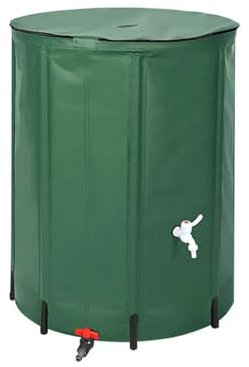 Tragbares faltbares Regentonne mit Filter und Überlaufset, 750 l Fassungsvermögen