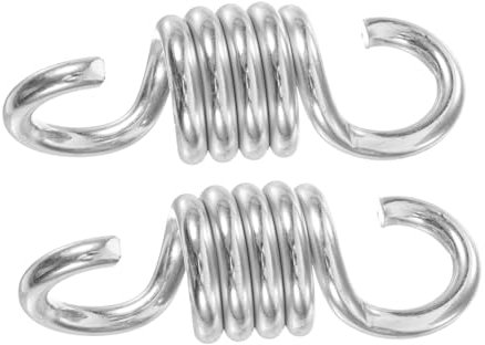 Mipcase 2pcs Heavy Duty Swing Spring Hooks for Egg Chair Hammock Hanging Rings Spring Set Replacement for Porch Swing