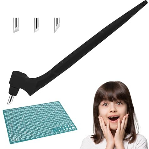 Craft Kit, Craft Tools Bag Pen with 3 Slice for Stencils and Mat, Crafters Companion Scrapbooks Paper& DIY Crafts,360 Degree Rotating Stainless Steel Craft Kit