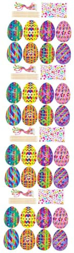 FUNNETOYU 4 Sätze Kratzmalset für Ostereier Ostertaschen für Osterbabys osterbasteln mit kindern basteln für ostern Osterei- ostern kratzen basteln Bohren