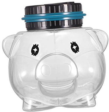 Toddmomy Digitale Spardose Mit Transparente Bank Für Junge Mädchen Elektronisch Zählt Geld Und Kleingeld Sparschwein Zum Aufbewahren Mit LCD-Display Dem Deckel