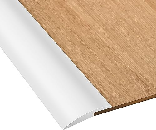 Culinavog Bodenübergangsstreifen Höhenausgleich, Selbstklebender Laminat Bodenabdeckungsstreifen, PVC Übergangsprofil 2m Kantenverkleidung Für Türschwelle/Holzböden/Laminat/Fliesen