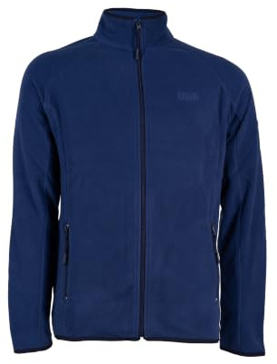 Coveri Felpa uomo in pile 220 gr con zip intera e profili in contrasto