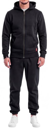 CUBAIANS Vinales Herren Jogging Anzug Schwarz Gr. L