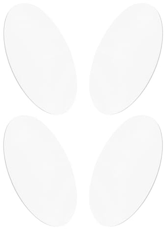 Angoily Plateau Rond Miroir en Acrylique Argenté 15 Cm Diamètre, Épaisseur 1,5 Mm, Lot de 4 Pièces pour Décoration de Mariage, Présentation de Bijoux et Bougies, Centre de Table Décoratif