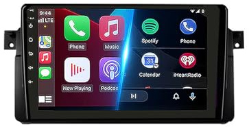 Coche de Doble DIN Radio para BMW E46 1998-2006 Android 15 9 Inches Pantalla Coche FM Am Bluetooth USB para, 8Core 8G+256G