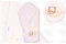 Baby Pucktuch/WickeltuchProtect mit Nackenschutzmatratze 100% Baumwolle, Öko Tex Standard 100, Creme
