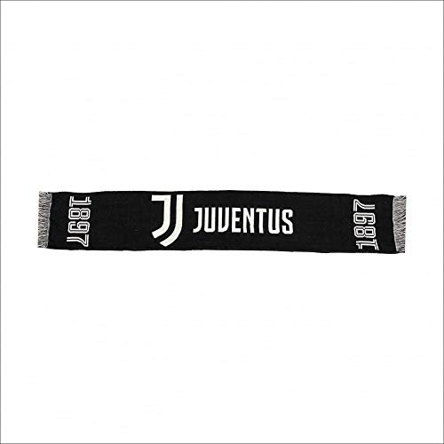 Sciarpa Juventus Juve Ufficiale JACKARD Nera JJ11