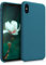 kwmobile Case Compatible with Apple iPhone XS Max Case - TPU Silicone Phone Cover with Soft Finish - Teal Matte