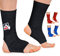 AQF MMA Knöchelstütze Muay Thai Foot Brace Guard Kick Boxing Sprains Achilles Sehne Schmerzlinderung Protektor Elastische atmungsaktive Kompressionshülle (Schwarz, XL)